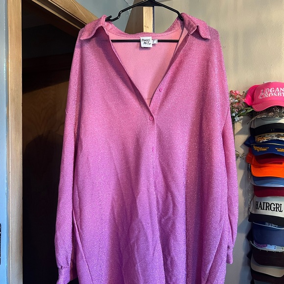 Princess Polly Dresses & Skirts - Princess Polly Shimmering Pink Top